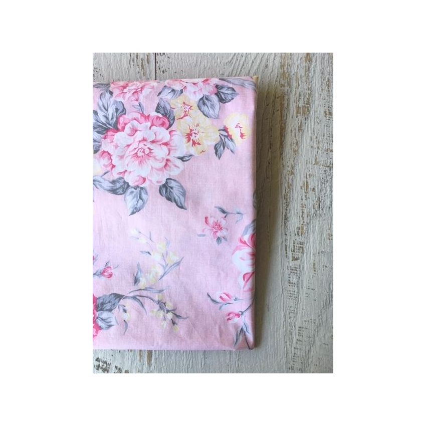 Tilly & Otto - Spannbetttuch Blowsy Blooms pink 91 x 188cm