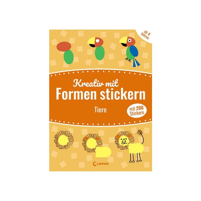 Loewe Verlag - Mein kunterbuntes StickerBastelBuch - Tiere