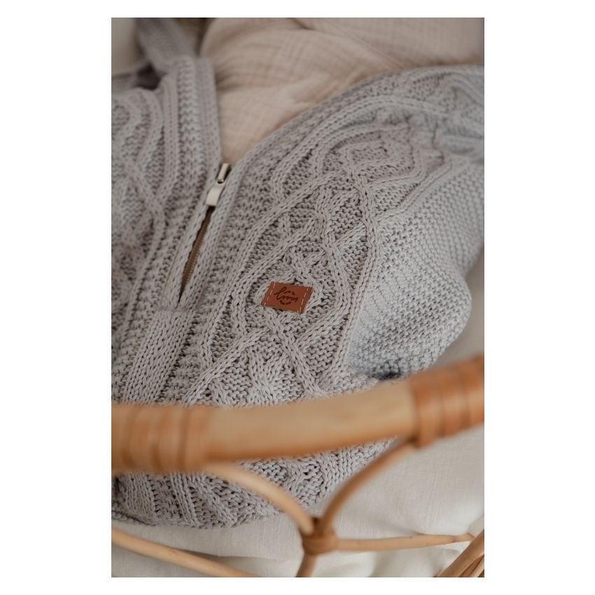 loom knits - Cocoonn Kuschelsack Jasper Silver