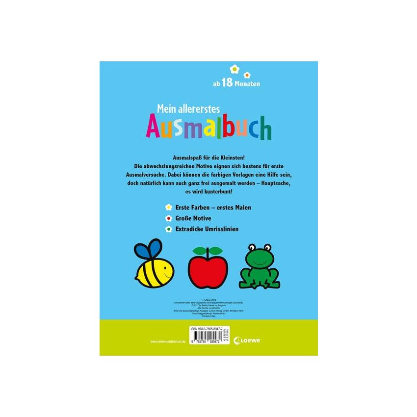 Loewe Verlag - Mein allererstes Ausmalbuch (Marienkäfer)