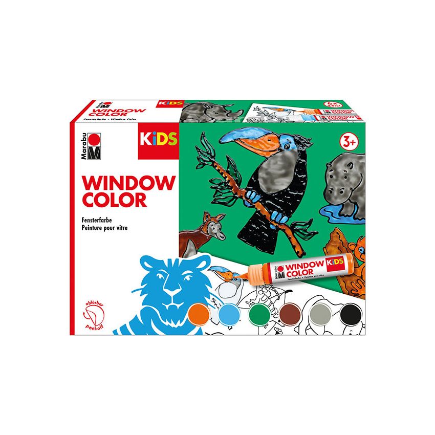 Marabu - KiDS Window Color Set „Dschungel“