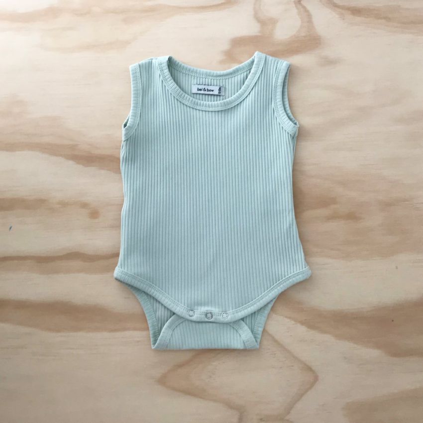 bel&bow - Ribbed Singlet Body Mint
