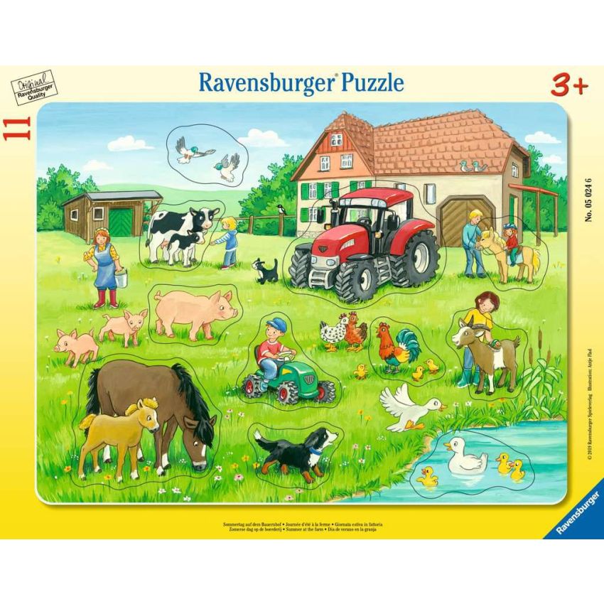 Ravensburger - Kinderpuzzle Sommertag auf dem Bauernhof