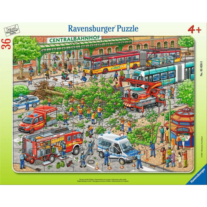 Ravensburger - Kinderpuzzle Einsatz auf der Straße