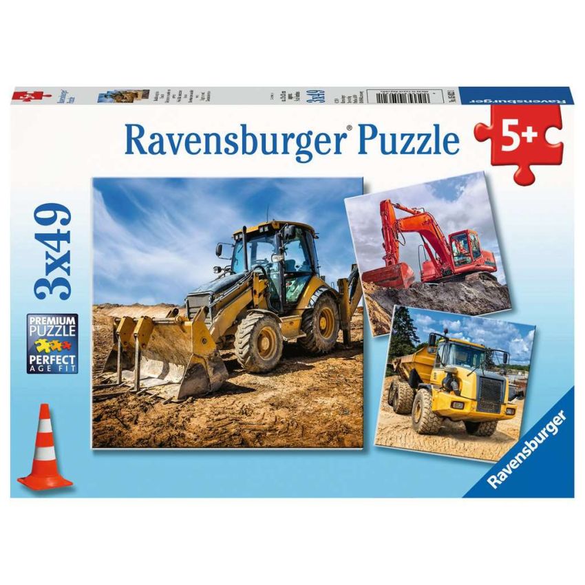 Ravensburger - Kinderpuzzle Baufahrzeuge im Einsatz