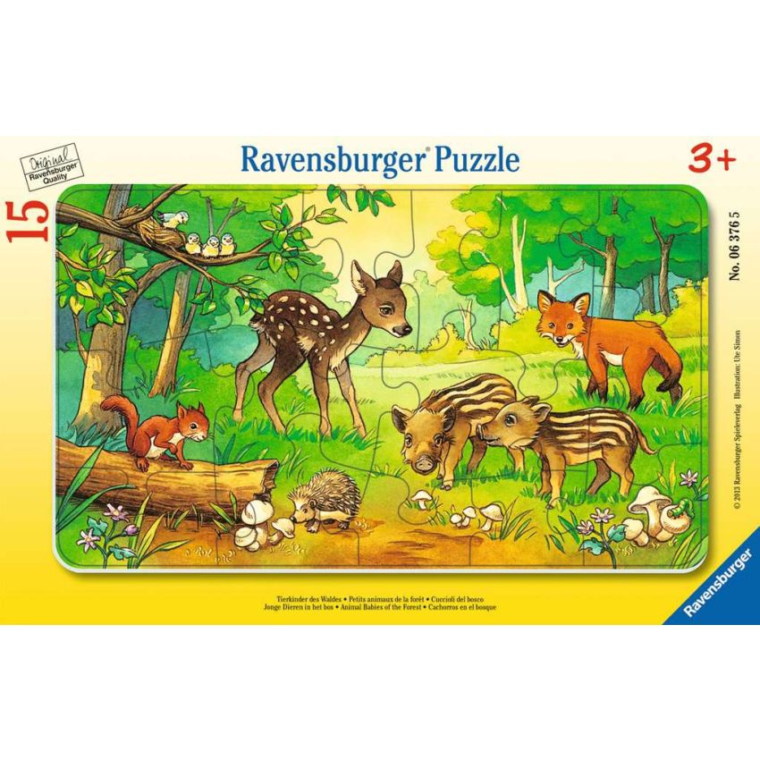 Ravensburger - Kinderpuzzle Tierkinder des Waldes