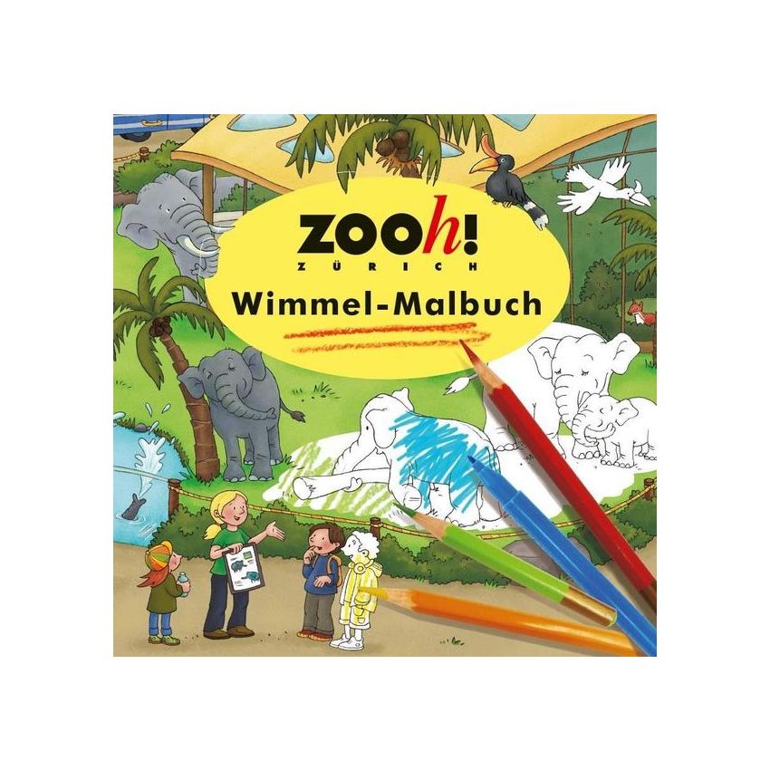 Wimmelbuch Verlag - Zoo Zürich Wimmel-Malbuch