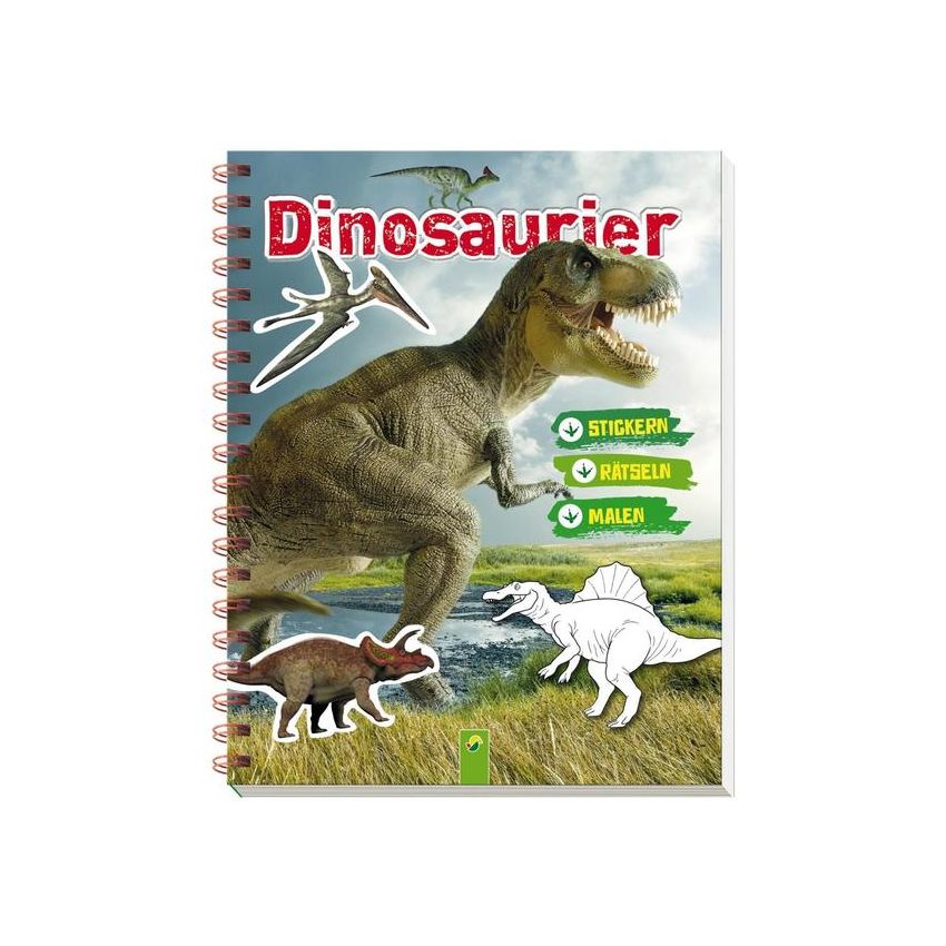 Schwager & Steinlein - Dinosaurier Stickern Rätseln Malen