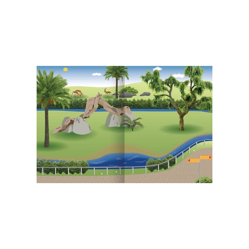 arsEdition - Mein Fühl-Stickerheft - Im Zoo - Mit Fellstickern