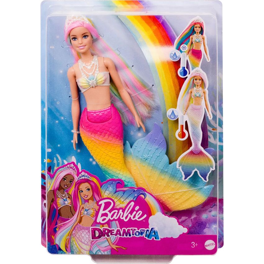 Mattel - Barbie Dreamtopia Regenbogenzauber Meerjungfrauen-Puppe