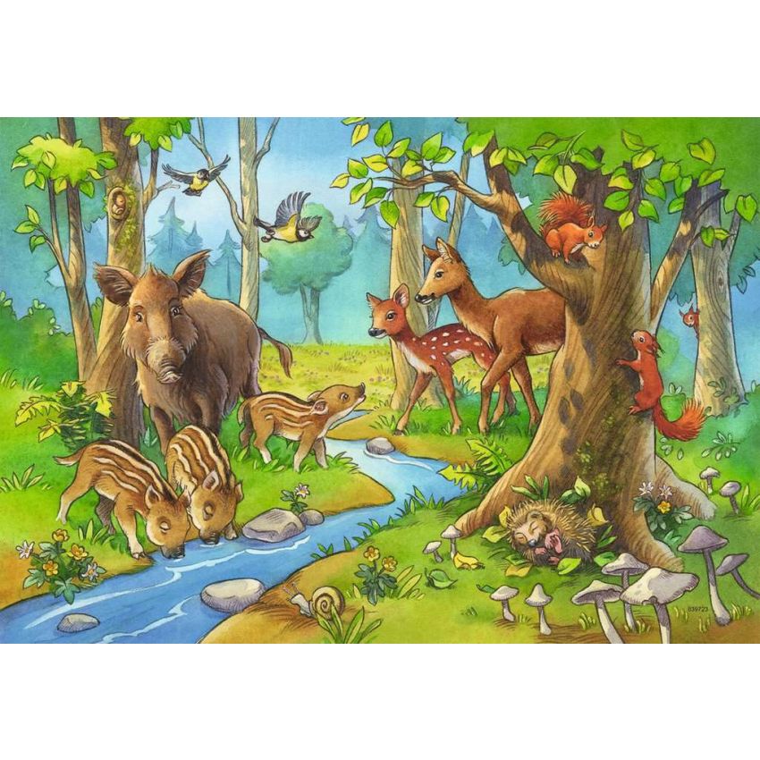 Ravensburger - Kinderpuzzle Tiere des Waldes