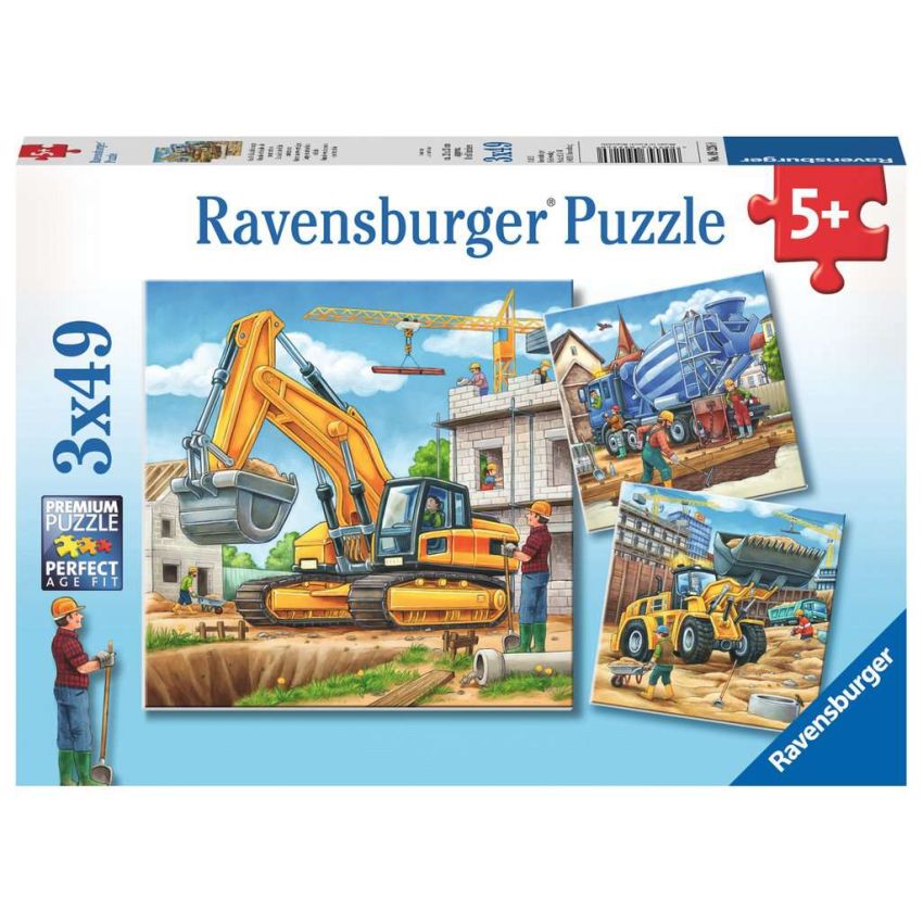 Ravensburger - Kinderpuzzle Große Baufahrzeuge