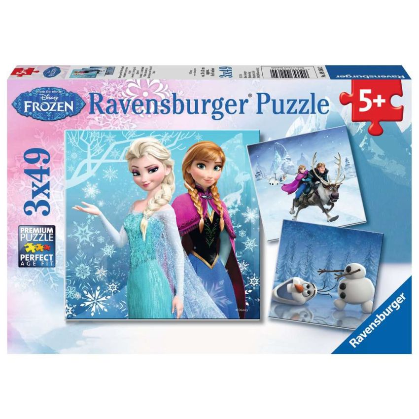 Ravensburger - Kinderpuzzle Frozen, Abenteuer im Winterland