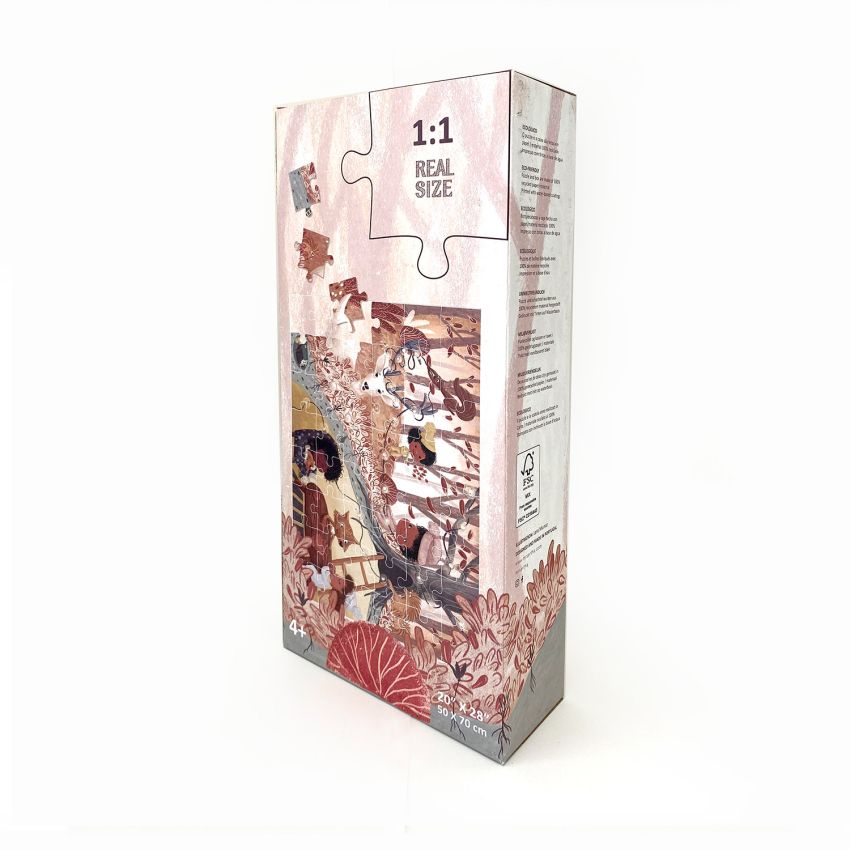 Mrs Ertha - Bodenpuzzle Fallen Loreta Herbst 48 teilig