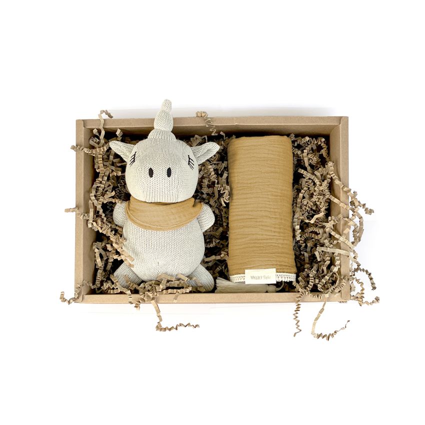 Mrs Ertha - Geschenkbox Unicorno Pearl & Mustard