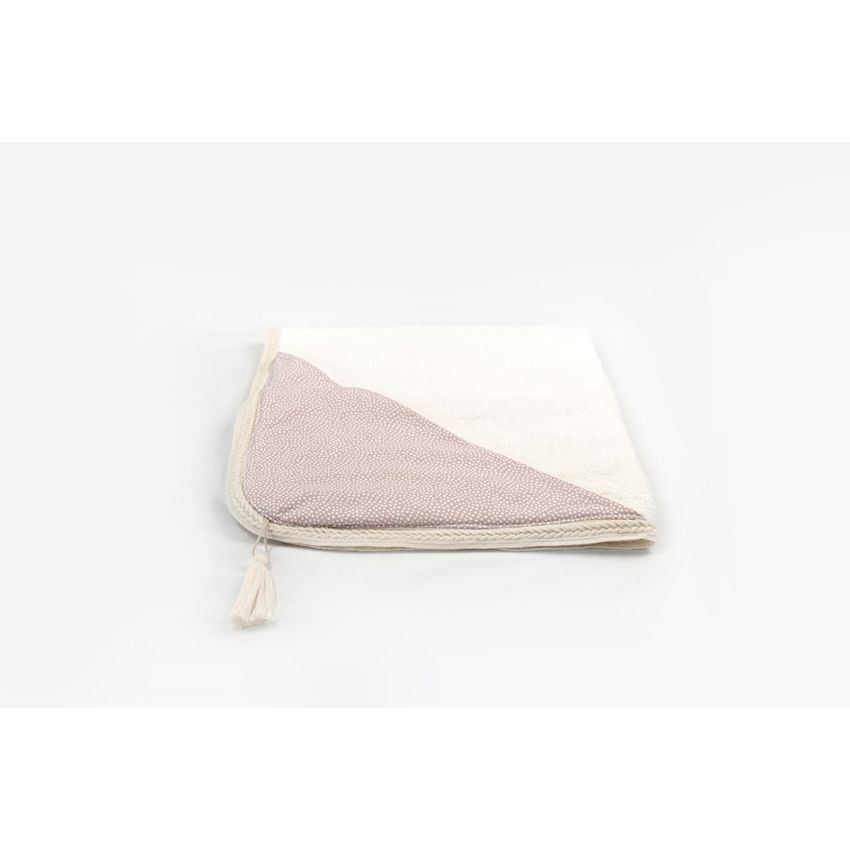 Mrs Ertha - Kapuzen- Badetuch Baby Blush Dots