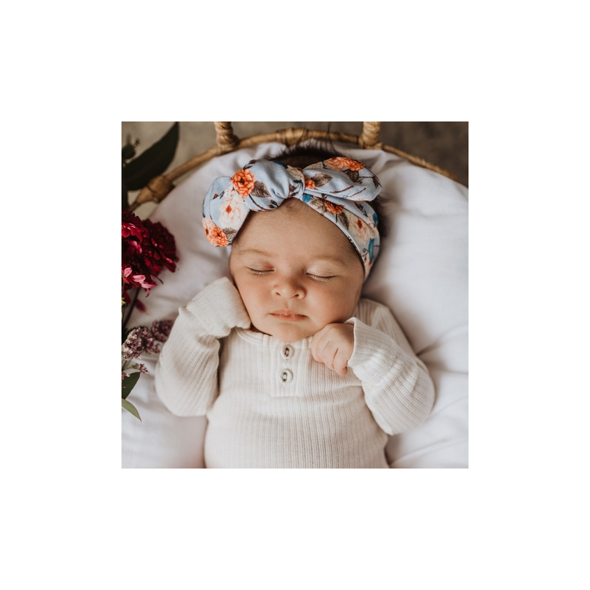 Snuggle Hunny - Merinowolle Haarband Vintage Blossom