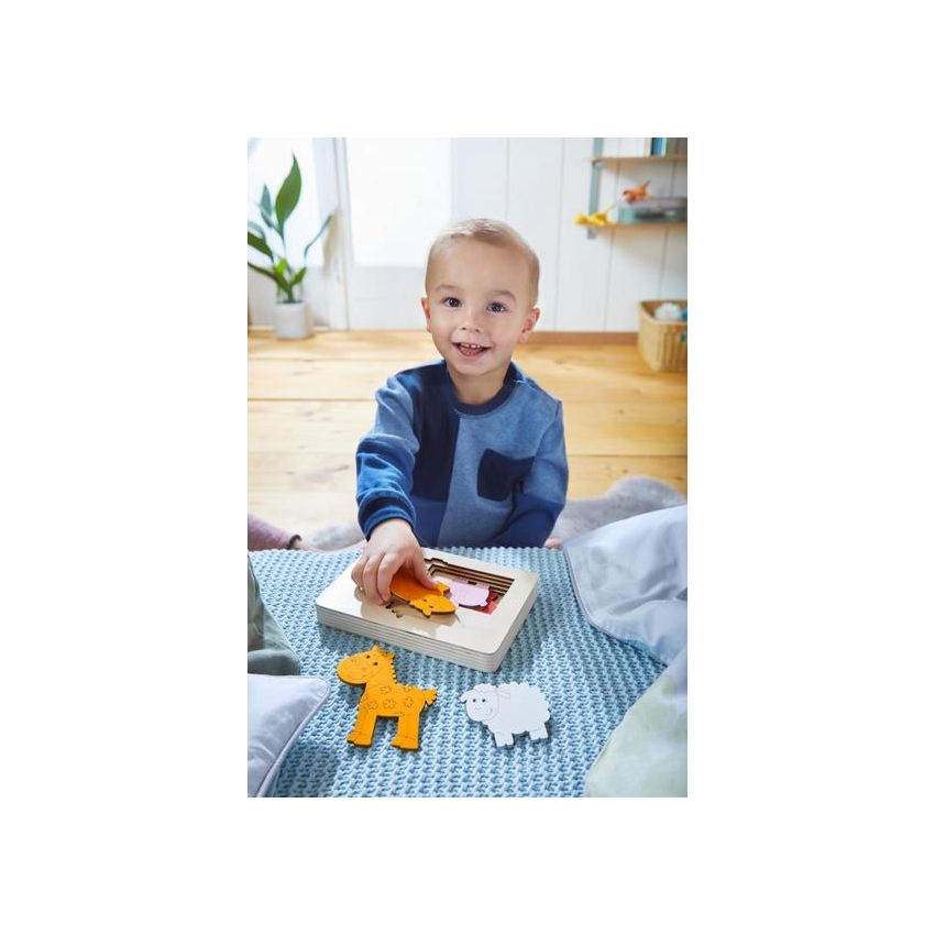 HABA - Holz Schichtenpuzzle Bauernhof