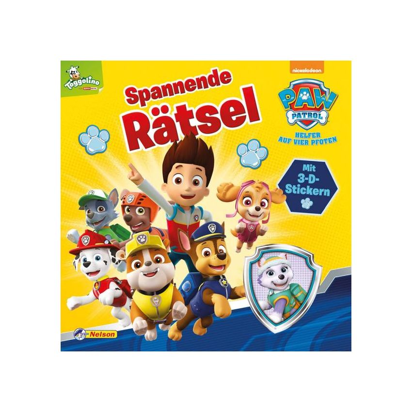 PAW Patrol - Spannende Rätsel mit 3D Stickern
