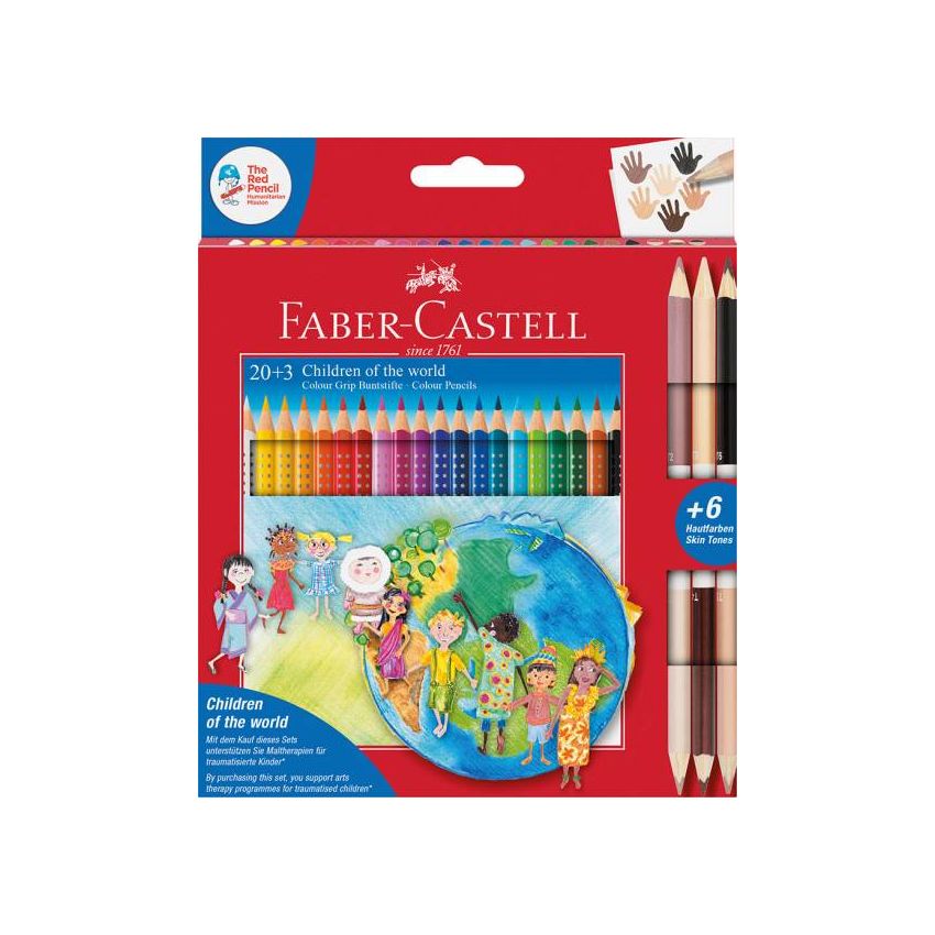 Faber-Castell - Dreikant Farbstifte Colour Grip 20+3er Set