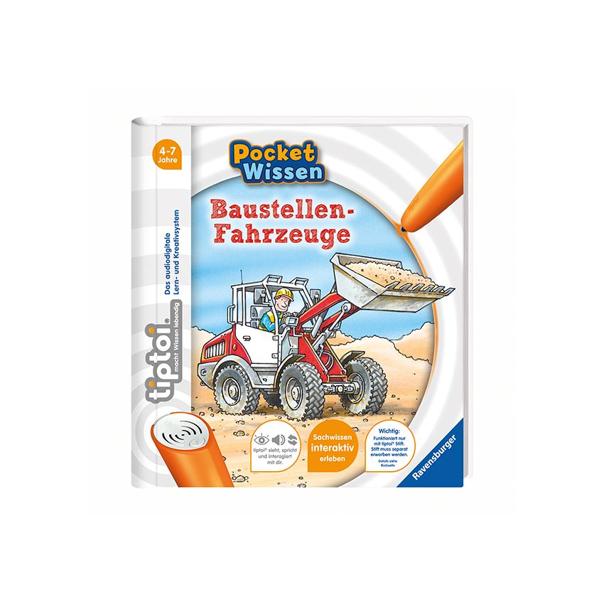 Ravensburger tiptoi® - Baustellen-Fahrzeuge (ohne Stift)