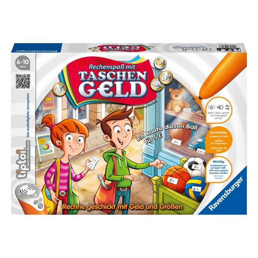 Ravensburger tiptoi® - Spiel Rechenspaß mit Taschengeld