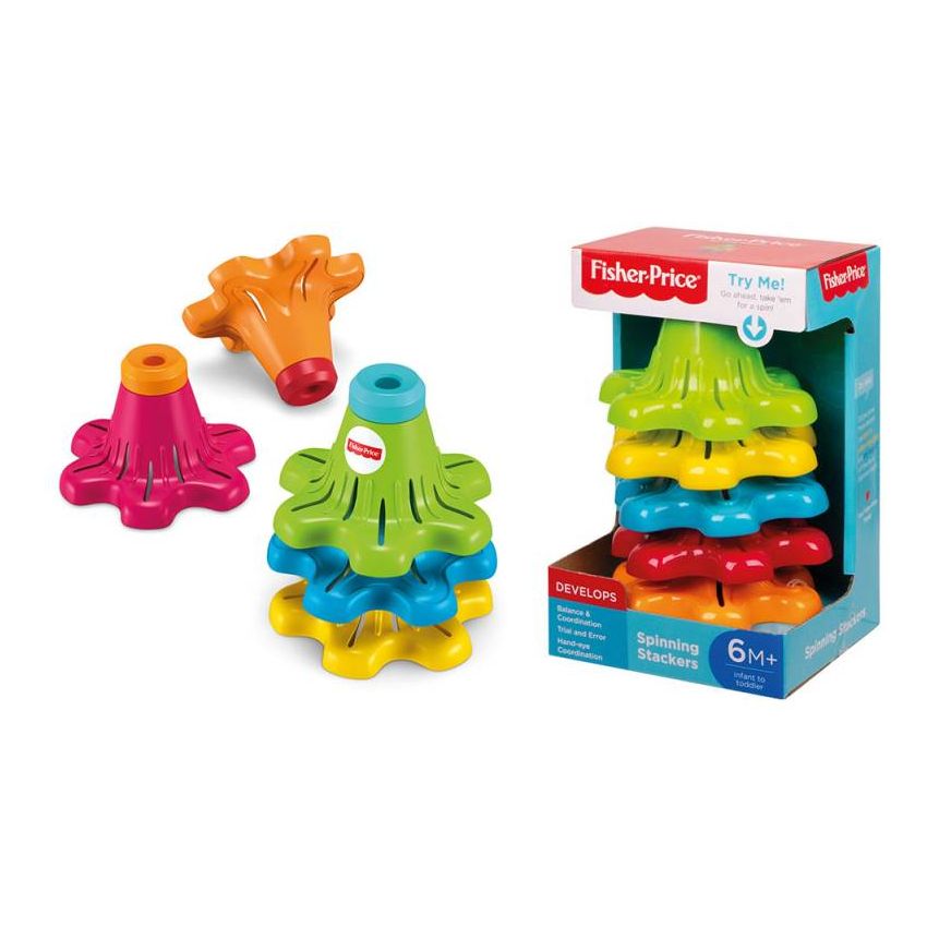 Mattel - Fisher Price Bunte Stapel-Kreisel