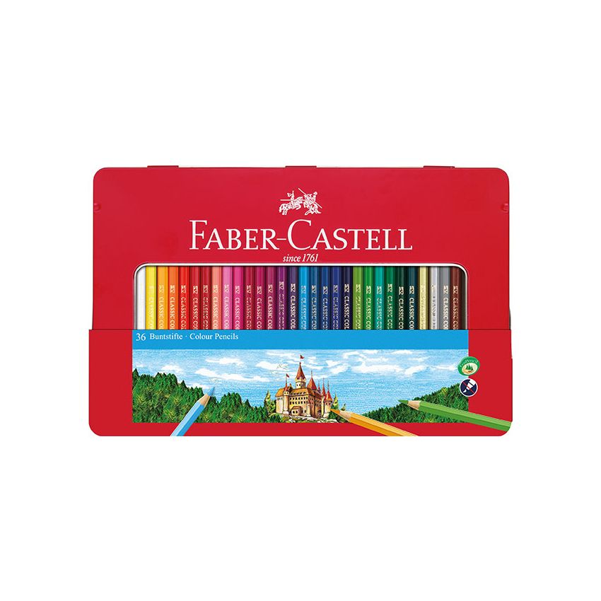 Faber-Castell - Farbstifte Hexagonal 36er Metalletui