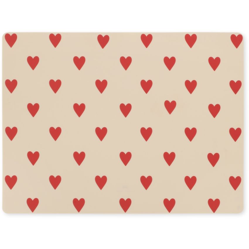 Konges Sløjd - Silikon Tischset Herzen