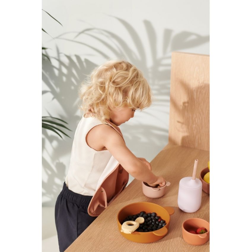 LIEWOOD - Malene Silikon Schalen Set Apple Red Multi Mix