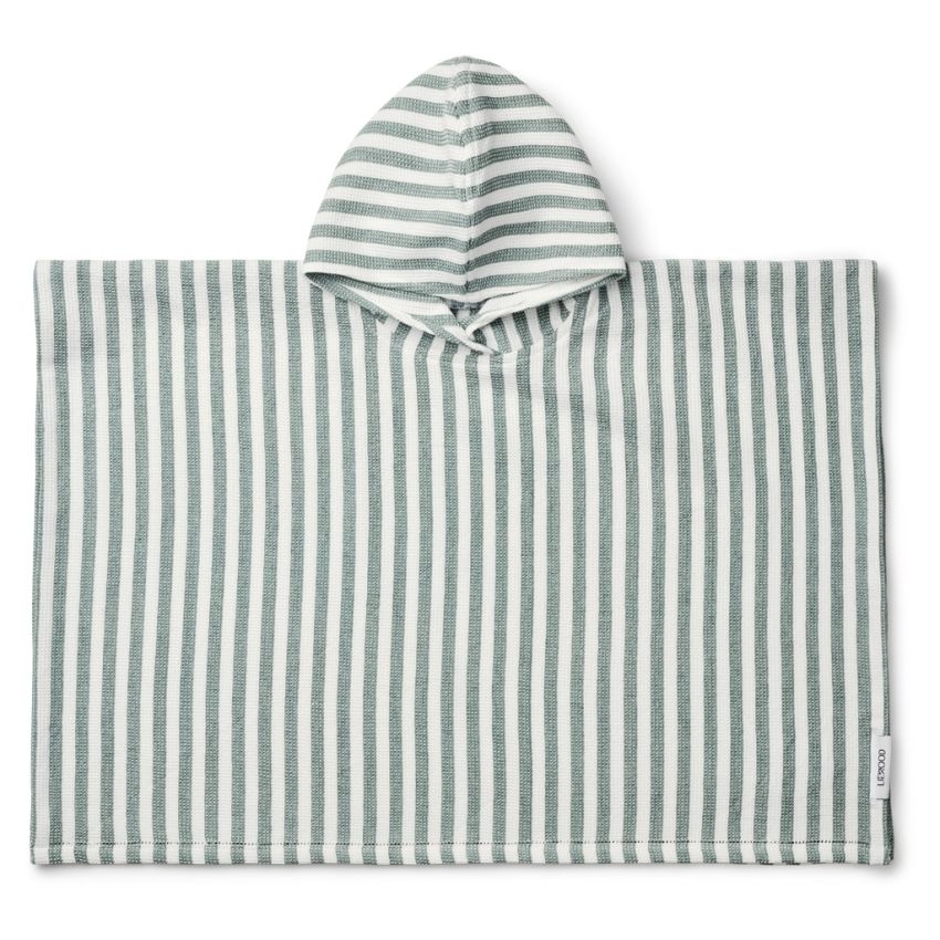 LIEWOOD - Paco Poncho Waffelstoff Peppermint - Weiss