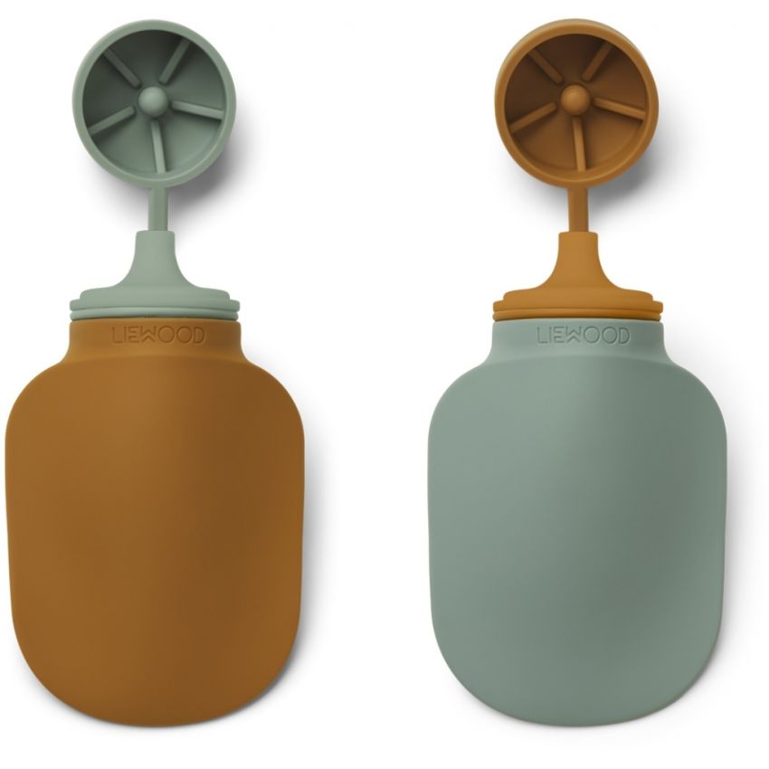 LIEWOOD - 2er Set Smoothie Quetschflasche Mustard - Peppermint