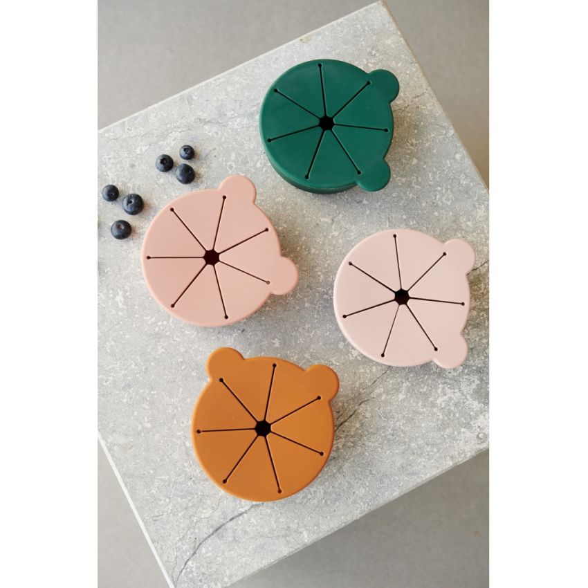 LIEWOOD - Kelly Snackcontainer Sea Blue / Mustard