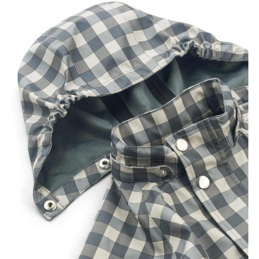 LIEWOOD - Parker Softshell Regenbekleidungsset Kariert Whale Blue