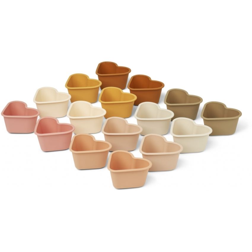 LIEWOOD - Tilo Cupcake Formen Herzchen Rose Mix