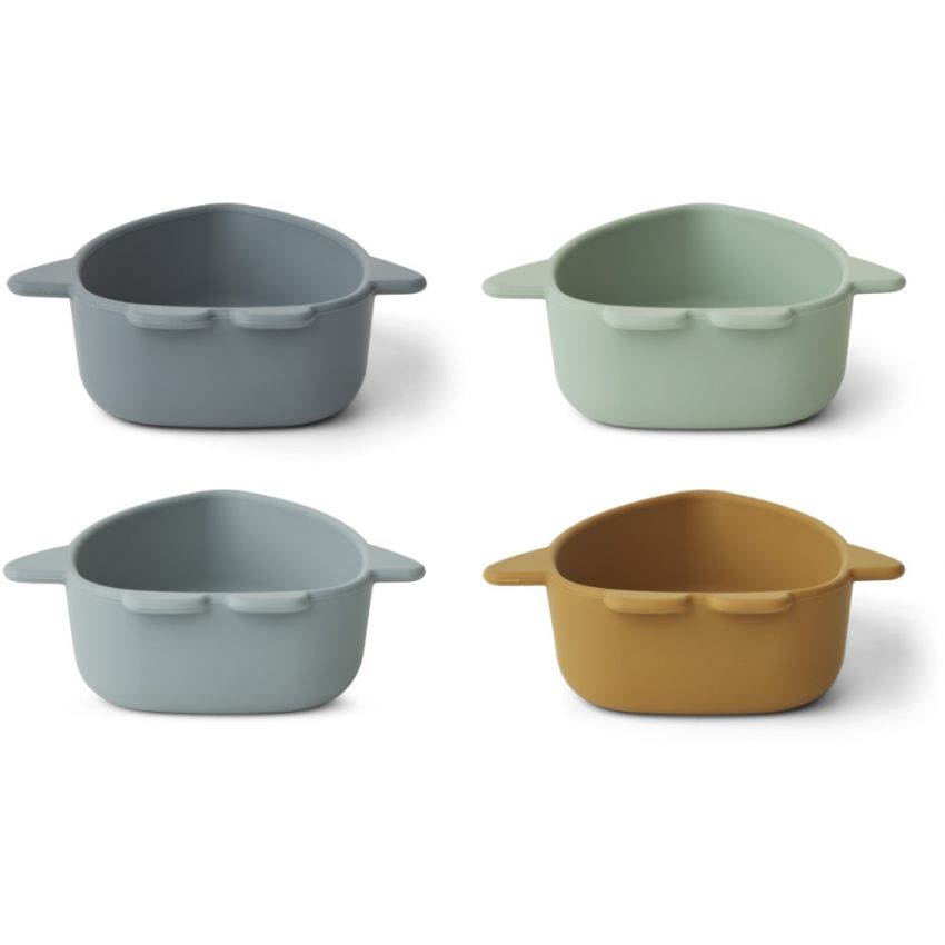 LIEWOOD - Silikon Schalen Set Iggy Raketen Space Blue