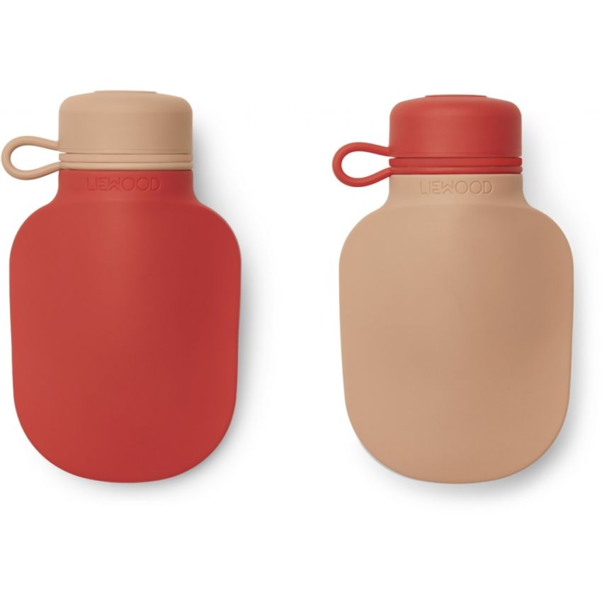LIEWOOD - 2er Set Smoothie Quetschflasche Apple Red / Rose