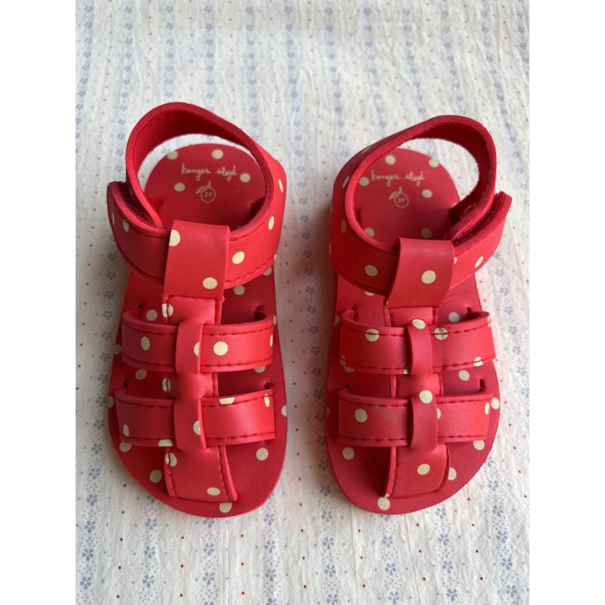 Konges Sløjd - Sable Sandalen extraleicht Rot Punkte