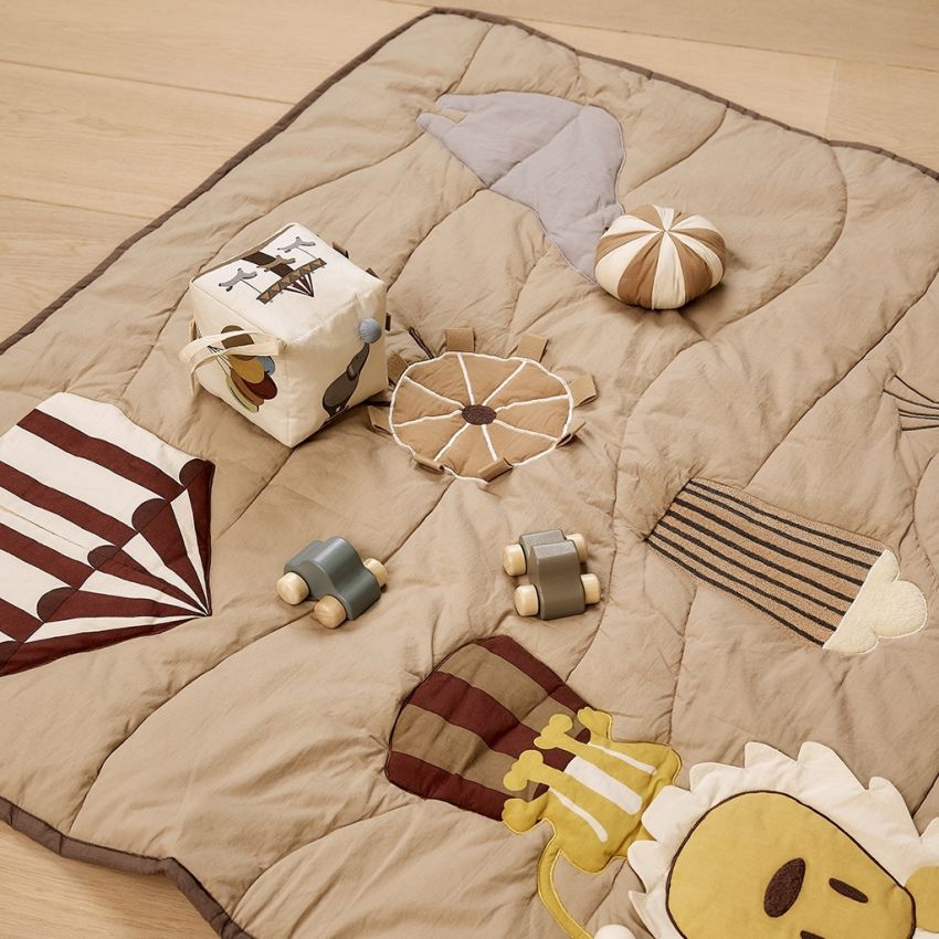 nuuroo - Krabbeldecke Zirkus Hellbraun