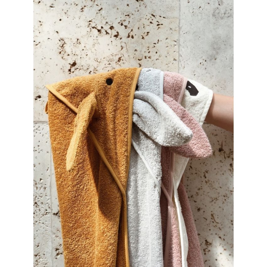 LIEWOOD - Augusta Kapuzen Badetuch Rabbit Mustard (Grösse Kleinkind)