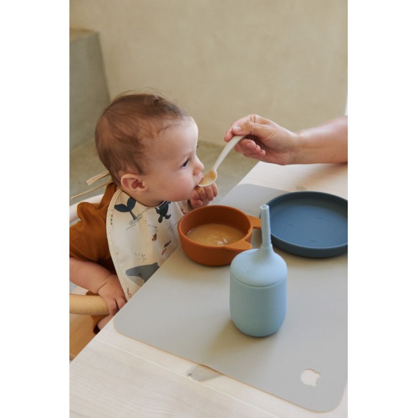 LIEWOOD - Ellis Strohhalm Becher Set Mist - Surf Blue