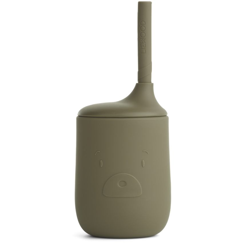 LIEWOOD - Ellis Strohhalm Becher Mr Bear Khaki