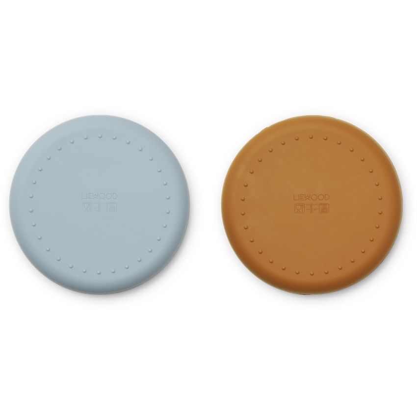 LIEWOOD - Gordon Silikon Schalen Set Sea Blue Mustard Mix