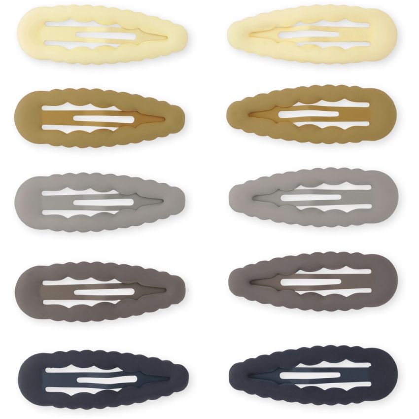 Konges Sløjd - Haarclips Drops Scalopps Blue