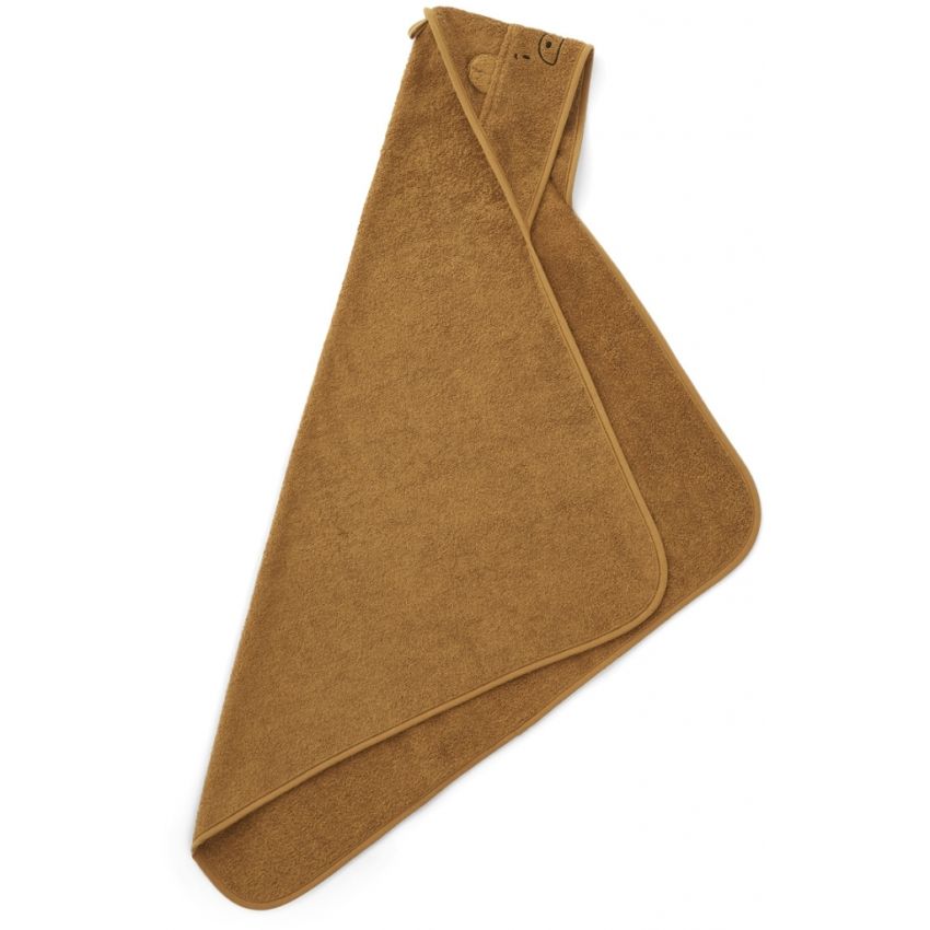 LIEWOOD - Albert Kapuzen Badetuch Bear Caramel (Grösse Baby)