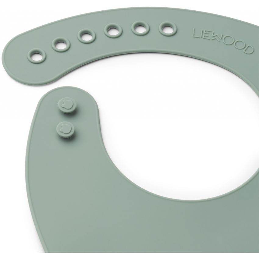 LIEWOOD - Tilda Silikonlätzchen Set Dino Peppermint Hunter Green