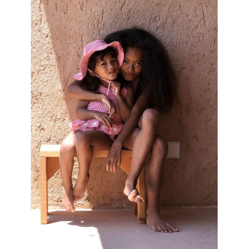 Konges Sløjd - UV Badeanzug Kariert Desert Rose