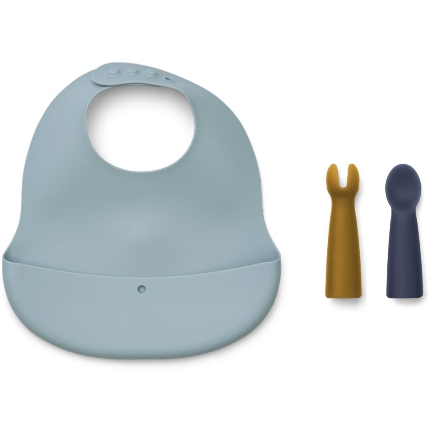 LIEWOOD - Aspen Lätzchen - Essset Sea Blue Multi Mix