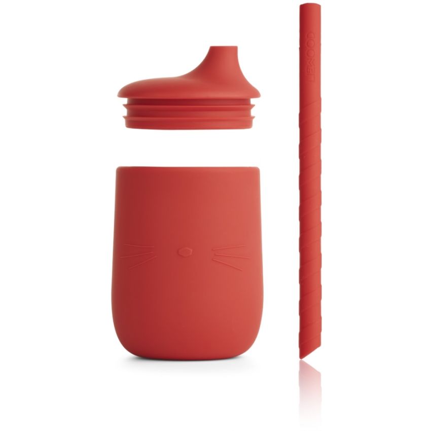 LIEWOOD - Ellis Strohhalm Becher Cat Apple Red
