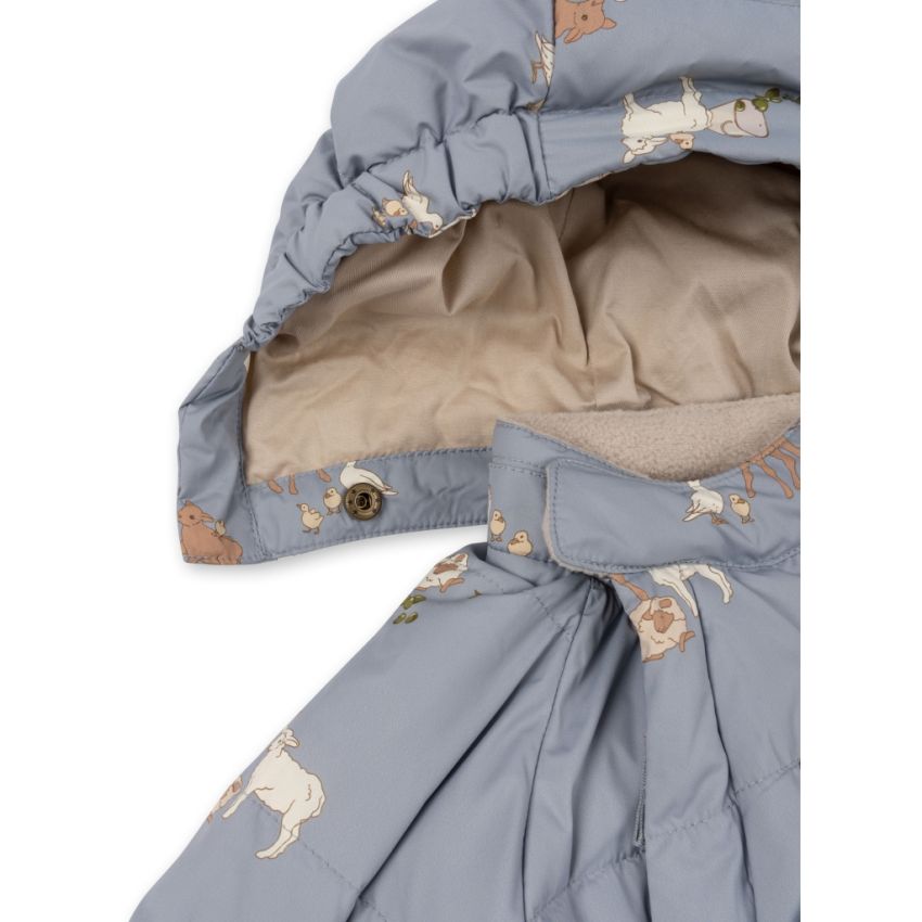 Konges Sløjd - Baby Daunen Overall Farm Blue